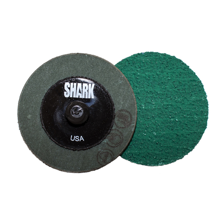 2"" Green Zirconia Mini Grinding Discs 24 Grit - 25 Pk -  SHARK INDUSTRIES, 12612